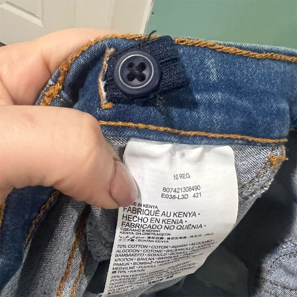 Levi's Girl's Size 10G Blue Distressed Pull-On Jegging Jeans - Picture 7 of 9